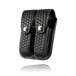 LEATHER DOUBLE MAG POUCH 9/40