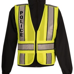 HI-VIZ SAFETY VEST WITH POLICE LETTERING