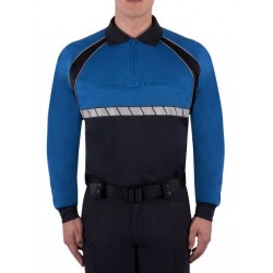 Long Sleeve Colorblock Performance Polo Shirt