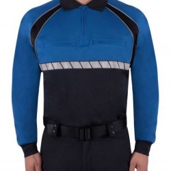 Long Sleeve Colorblock Performance Polo Shirt